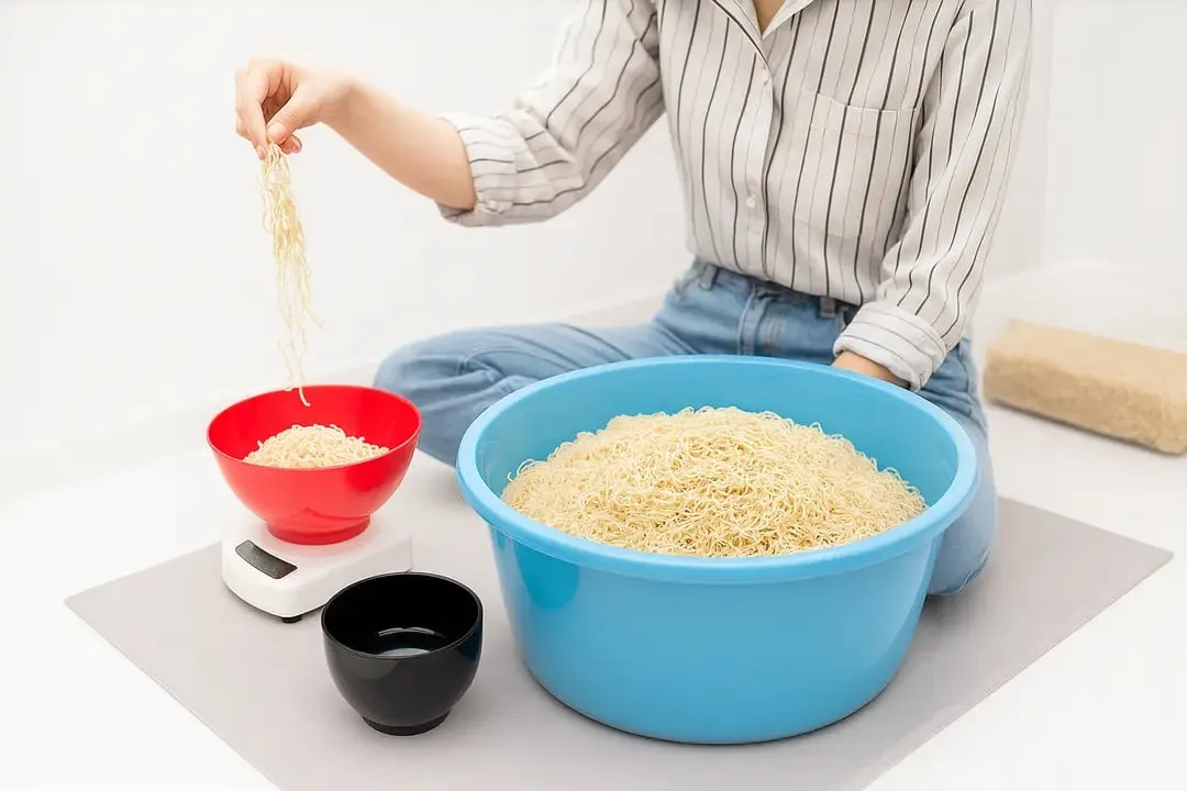 Produksi mie basah Mie Ayam RATU