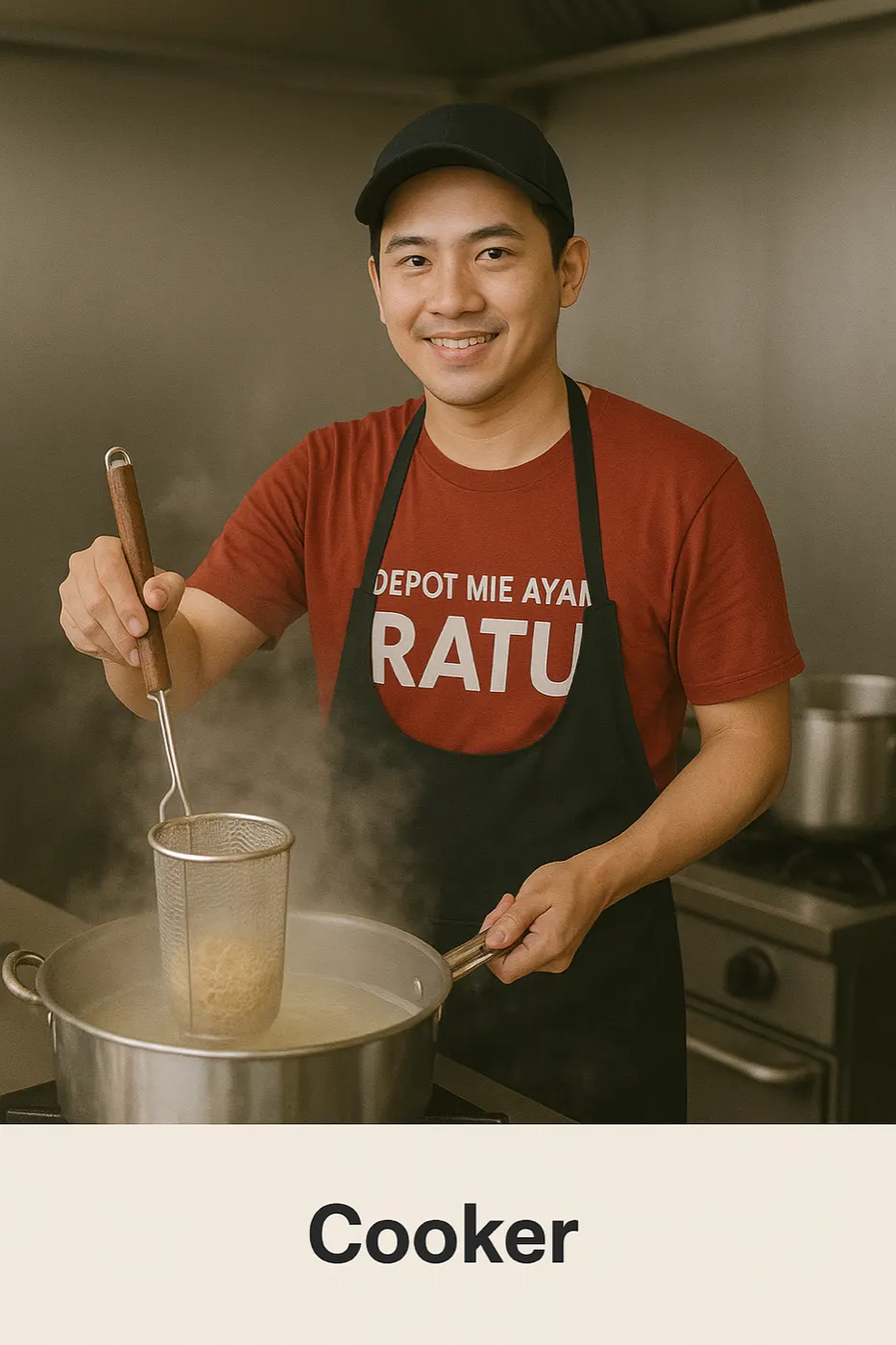 Posisi Cooker di Depot Mie Ayam RATU