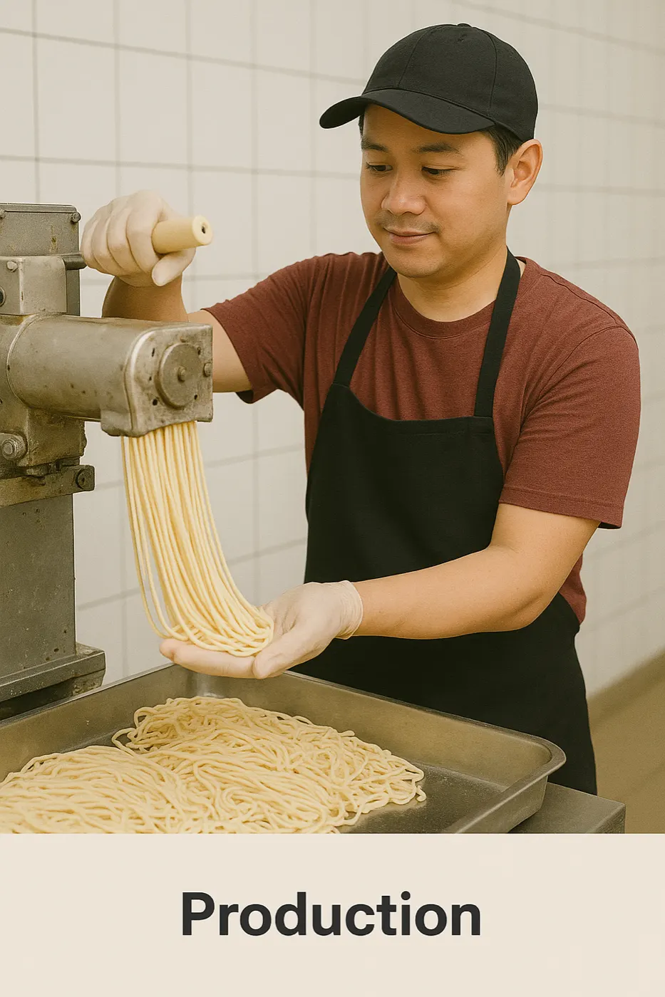 Posisi Produksi Mie Basah